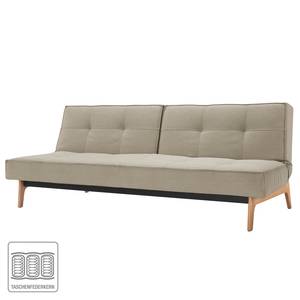 Schlafsofa Splitback Eik Webstoff Stoff Coastal: Sandstone