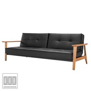 Schlafsofa Splitback I Schwarz