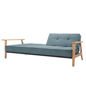 Schlafsofa Splitback Frej I Webstoff Stoff Mixed Dance: Light Blue