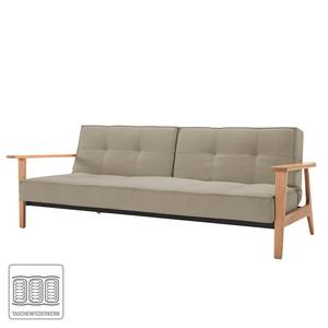 Schlafsofa Splitback Frej I Webstoff Stoff Coastal: Sandstone