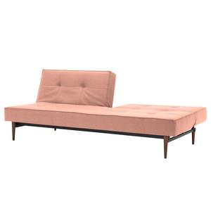 Slaapbank Splitback Styletto I geweven stof - Stof Soft: Coral