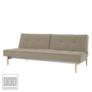 Schlafsofa Splitback Styletto II Webstoff - Stoff Coastal: Sandstone