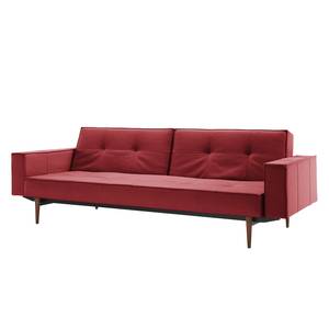 Schlafsofa Splitback VI Stoff Twist: Rust Red