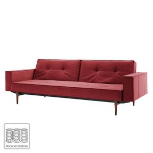 Schlafsofa Splitback VI Stoff Twist: Rust Red