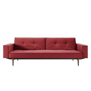 Schlafsofa Splitback VI Stoff Twist: Rust Red