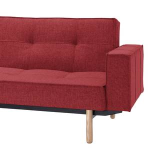 Schlafsofa Splitback Styletto IIII Webstoff - Stoff Twist: Rust Red