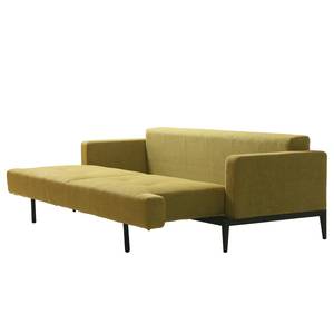 Schlafsofa Steff Webstoff - Stoff Xena: Limette / Aqua