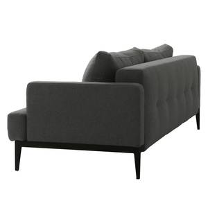 Canapé convertible Steff Tissu - Tissu Nova : Anthracite clair