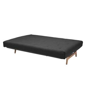 Slaapbank Daybed Minimum Spring geweven stof - Zwart