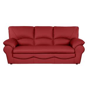 Canapé convertible Torsby Cuir véritable rouge