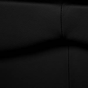 Canapé convertible Torsby Cuir véritable Noir