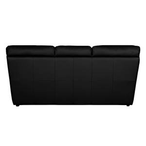 Schlafsofa Torsby mit Matratze Echtleder Schwarz