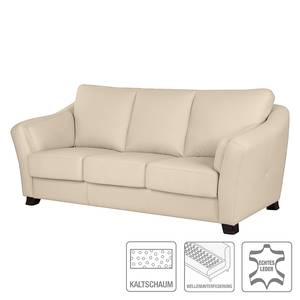 Schlafsofa Toucy mit Matratze Echtleder Beige