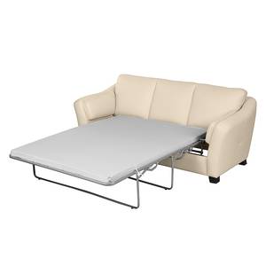 Schlafsofa Toucy mit Matratze Echtleder Beige