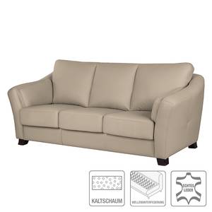 Schlafsofa Toucy Echtleder Taupe