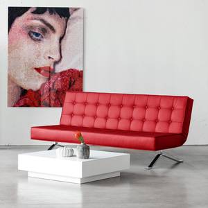 Schlafsofa Wave Two Kunstleder Kunstleder Yuma: Rot