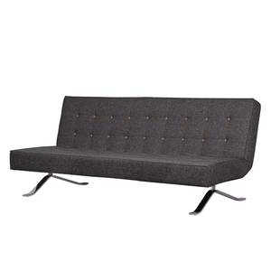 Schlafsofa Wave Two Webstoff Stoff Bora: Grau-Gelb