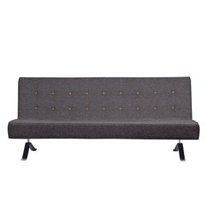 Schlafsofa Wave Two Webstoff Stoff Bora: Grau-Gelb