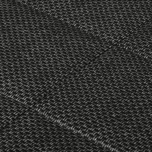 Canapé convertible Weyburn Tissu / Imitation cuir - Gris / Noir