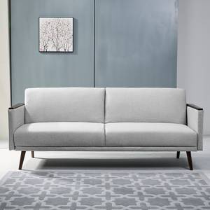 Canapé convertible Willette Microfibre - Gris clair