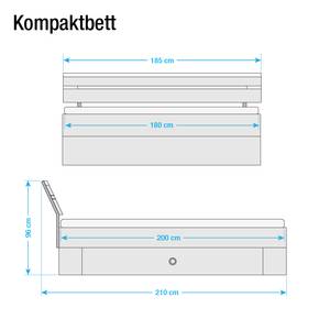 Schlafzimmerkombination Chepps Alpinweiß/Eiche Sanremo Dekor