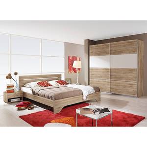 Chambre à coucher Rubi II Imitation chêne San Remo / Blanc alpin 160 cm x 200