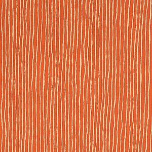 Rideau à passants T-Painted Stripes Terracotta 140 x 245 cm - Terracotta