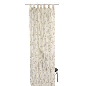 Tenda con passanti T-Waved Stripes Beige - Tessile - 140 x 255 cm