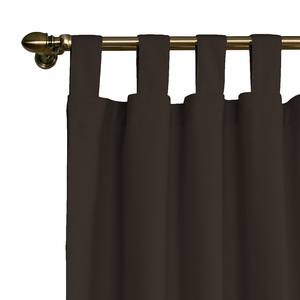 Tenda con passanti Cotton Panama Marrone scuro - 130 x 260 cm