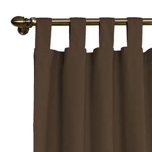 Tenda con passanti Cotton Panama Marrone / Marrone caffè - 130 x 310 cm