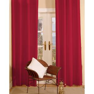 Tenda con passanti Cotton Panama Rosso rubino - 130 x 260 cm