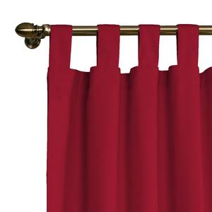 Tenda con passanti Cotton Panama Rosso rubino - 130 x 260 cm
