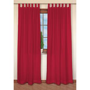 Tenda con passanti Cotton Panama Rosso rubino - 130 x 310 cm