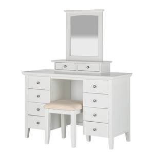 Kaptafel Celeste (incl. hocker) wit