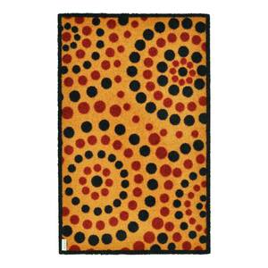Deurmat Dots Oranje/bruin - 120x200cm