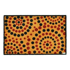 Schmutzfangmatte Dots Orange / Braun - 50 x 70 cm