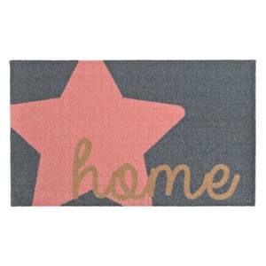 Schmutzfangmatte Stern Home Kunstfaser - Grau / Pink