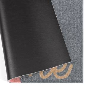 Paillasson Stern Home Fibres synthétiques - Gris / Rose vif