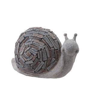 Gartenfigur Schnecke Grau - Kunststoff - 19 x 32 x 20 cm