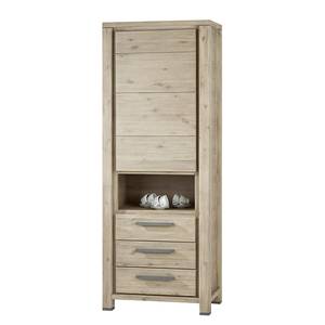 Armoire Hamar Acacia partiellement massif - Marron