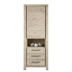 Armoire Hamar Acacia partiellement massif - Marron