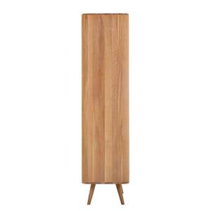 Highboard Loca deels massief wild eikenhout - wit/licht wild eikenhout - Breedte: 90 cm