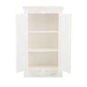 Armoire Madhya Manguier partiellement massif Blanc