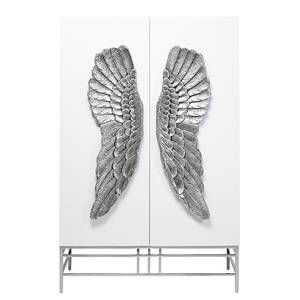 Armoire Showtime Wings Blanc / Acier inoxydable