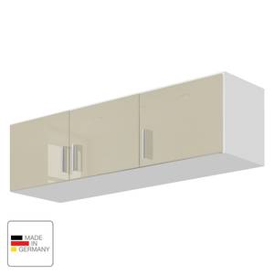 Rangement pour armoire Celle Blanc alpin / Gris sable brillant - Largeur : 136 cm