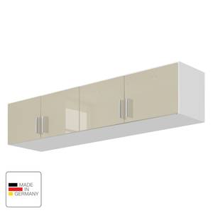 Modulo armadio Celle Bianco alpino/Color grigio sabbia lucido - Larghezza: 181 cm