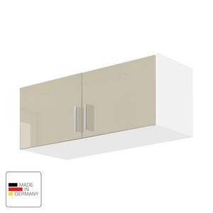 Modulo armadio Celle Bianco alpino/Color grigio sabbia lucido - Larghezza: 91 cm