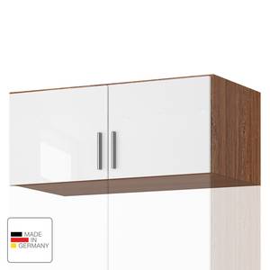 Rehausse pour armoire KiYDOO 1 porte Blanc brillant / Imitation chêne de Stirling