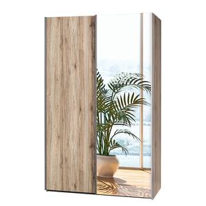 Armoire portes coulissantes Soft Smart 2 Imitation chêne de Sanremo - Largeur : 120 cm