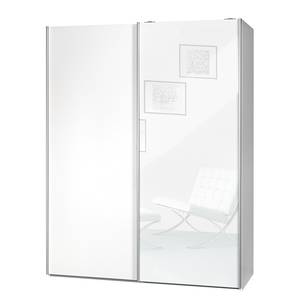 Schwebetürenschrank Soft Smart II Hochglanz Weiß / Weiß - Breite: 150 cm